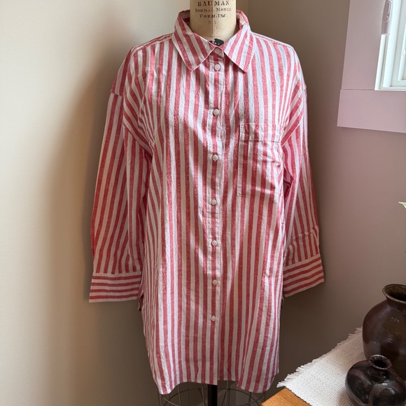 H&M Striped Button Down - NWT - Picture 3 of 6